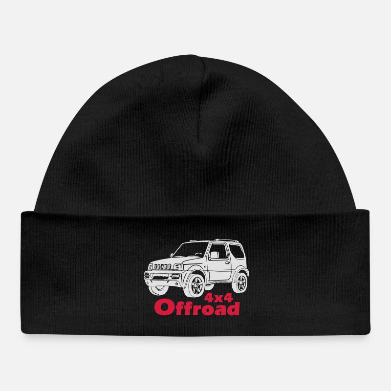Suzuki Jimny T-shirt de 4x4 - Bonnet bébé bio - noir