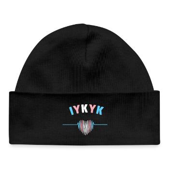 LGBT Pride Month - IYKYK Transgender - Baby Organic Beanie - black - Front
