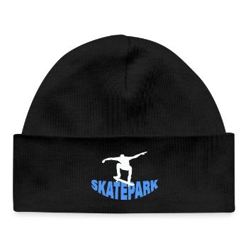 SKATEPARK - Baby Organic Mütze - Schwarz - Vorne