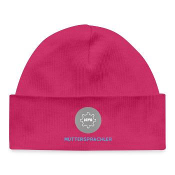 Locuteur natif : JavaScript Edition - Bonnet bébé bio - hot pink - Devant
