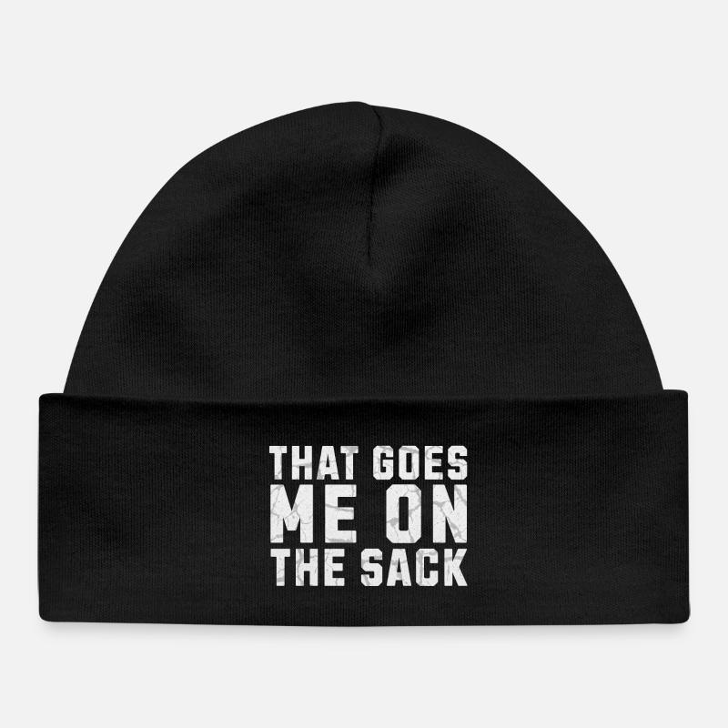 Ça me va sur le sac Denglish - Bonnet bébé bio - noir