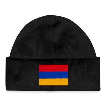 Drapeau de l’Arménie – symbole d’identité et de fierté nationale - Bonnet bébé bio - noir - Devant