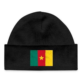 Drapeau du Cameroun - Bonnet bébé bio - noir - Devant