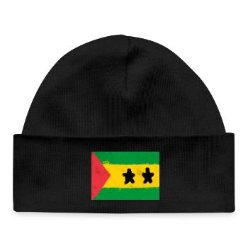 Drapeau de São Tomé-et-Príncipe - Bonnet bébé bio - noir - Devant
