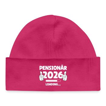 Pensioner 2026 Pouce vers le haut Design - Bonnet bébé bio - hot pink - Devant