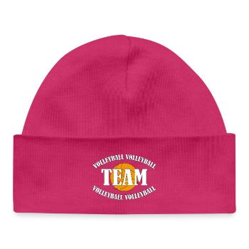 Équipe de volley-ball - Bonnet bébé bio - hot pink - Devant