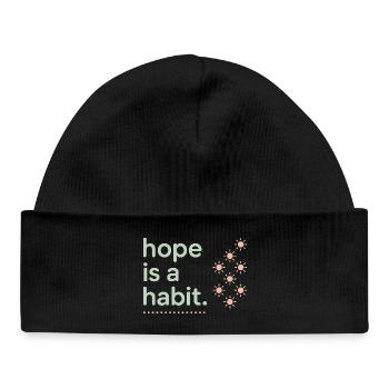 Mental health awareness, - Baby Organic Beanie - black - Front