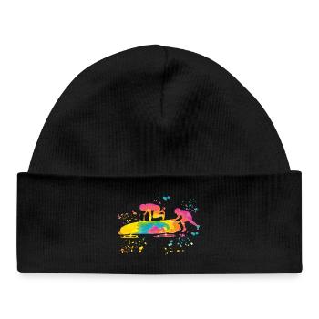 Bobsleigh Bobsleigh à deux - Bonnet bébé bio - noir - Devant