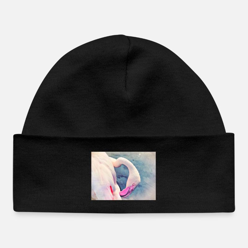 Flamant - Bonnet bébé bio - noir