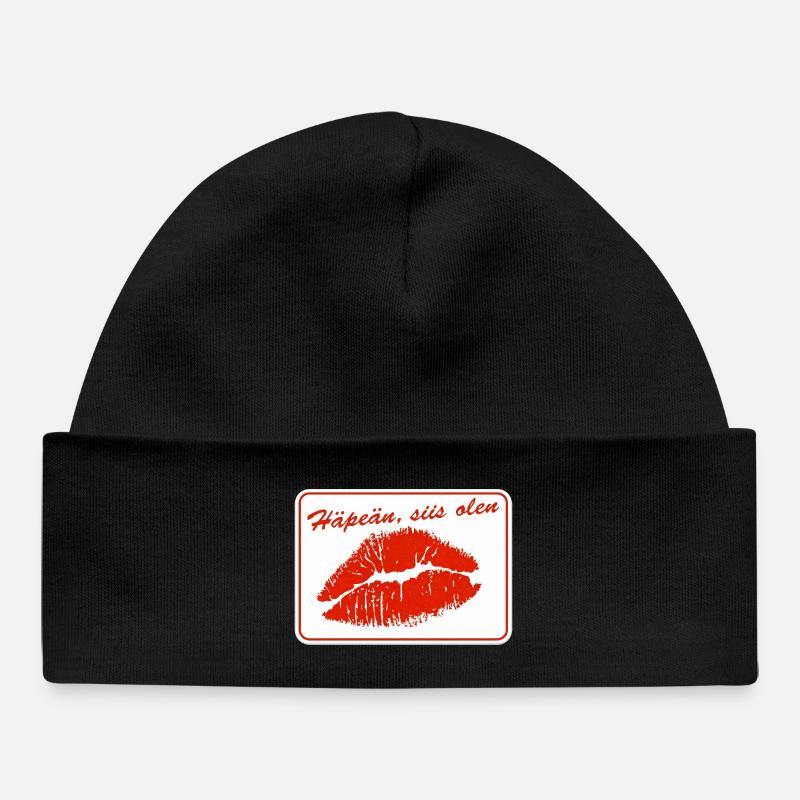 I'm ashamed, so I'm - Baby Organic Beanie - black
