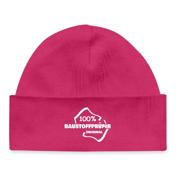 Gift for building materials tester - Baby Organic Beanie - hot pink - Front
