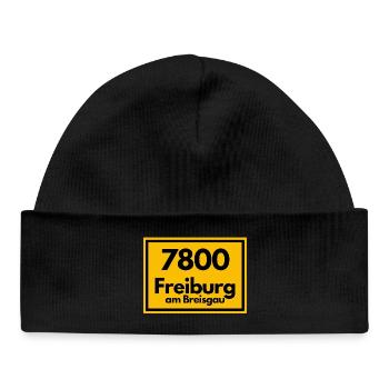 ANCIEN CODE POSTAL RÉTRO 7800 FREIBURG BREISGAU - Bonnet bébé bio - noir - Devant