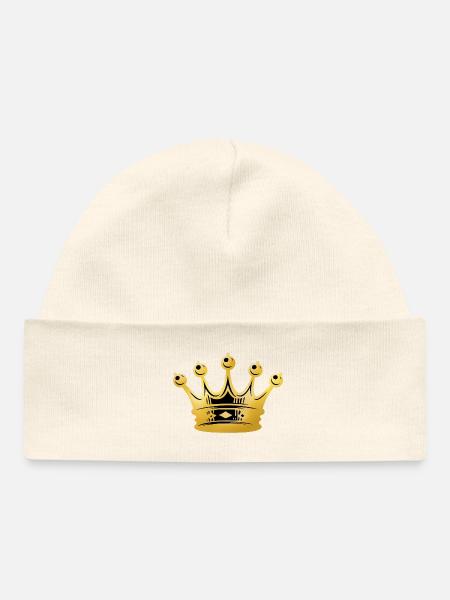 Couronne d’Or – Radiance Royale - Bonnet bébé bio - noir