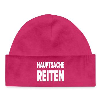 Chevaucher - Bonnet bébé bio - hot pink - Devant
