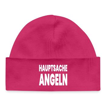 Angling - Baby Organic Beanie - hot pink - Front