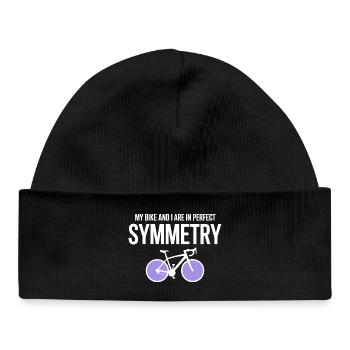 Professionnel de la symétrie parfaite du cyclisme artistique - Bonnet bébé bio - noir - Devant
