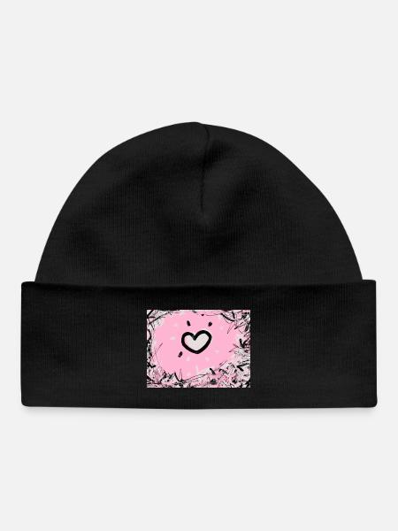 Keep Out - Bonnet bébé bio - noir