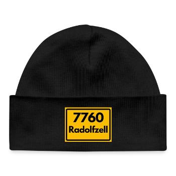 ALTE POSTLEITZAHL PLZ RETRO 7760 RADOLFZELL HEIMAT - Baby Organic Mütze - Schwarz - Vorne
