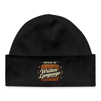 Ancient Mesopotamia, Sumerian - Baby Organic Beanie - black - Front