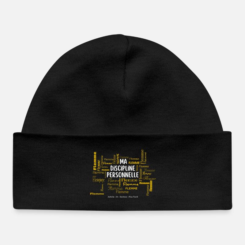 MA DISCIPLINE PERSONNELLE - Bonnet bébé bio - noir