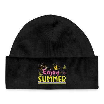 Profite de l’été - Bonnet bébé bio - noir - Devant