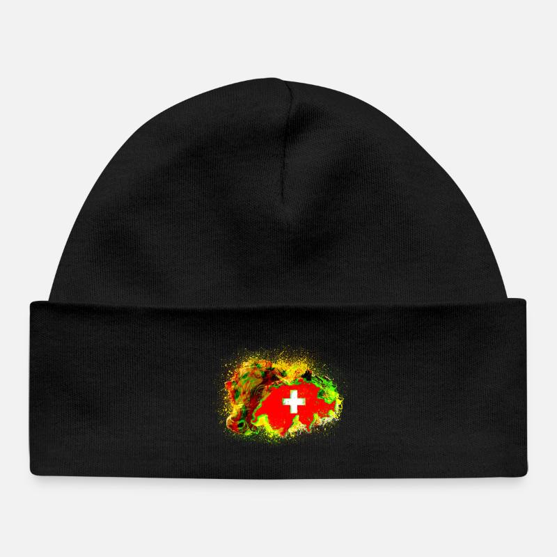 Suisse folle - Bonnet bébé bio - noir