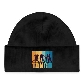 Tango Dancer Dance Vintage Retro Gift - Baby Organic Beanie - black - Front