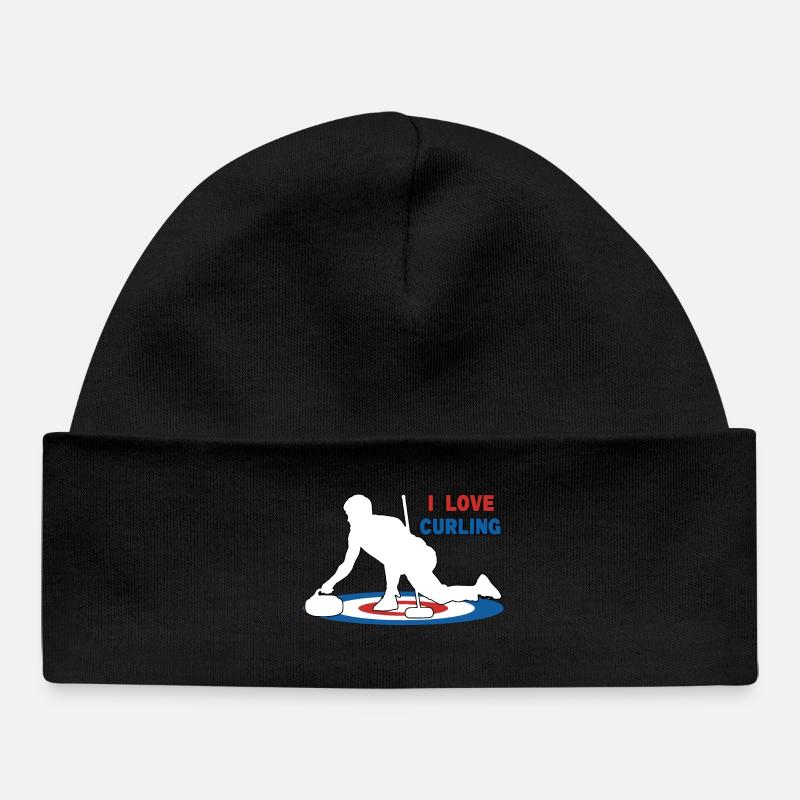 J’adore le curling - Bonnet bébé bio - noir