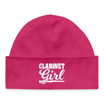 Clarinettiste - Bonnet bébé bio - hot pink - Devant