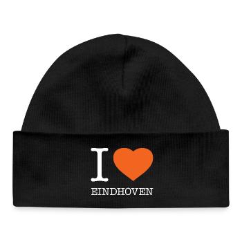 I LOVE EINDHOVEN - Baby Organic Beanie - black - Front
