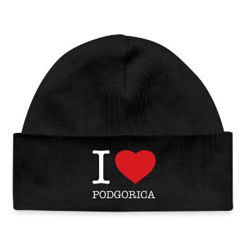 J’ADORE PODGORICA - Bonnet bébé bio - noir - Devant
