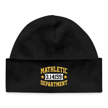 Département Mathletic - Bonnet bébé bio - noir - Devant