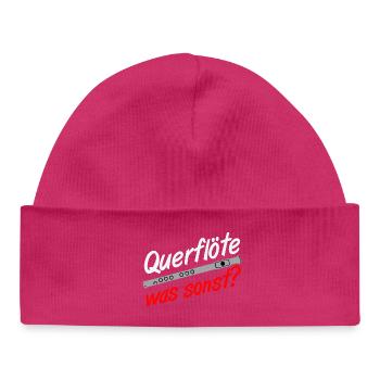 Fanfahrenzug, Spielmannszug,Musikzug,Querflöte (25 - Baby Organic Mütze - hot Pink - Vorne