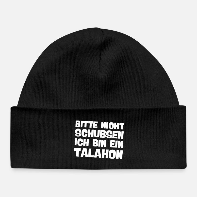 bitte nicht schubsen ich bin ein talahon Meme - Baby Organic Mütze - Schwarz