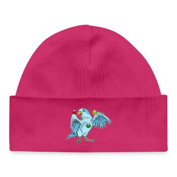 Papagei Jongleur Jonglieren - Baby Organic Mütze - hot Pink - Vorne