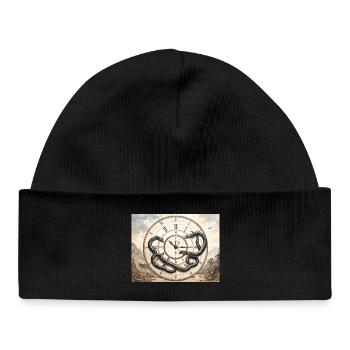 Watch Snake : mythe et temps - Bonnet bébé bio - noir - Devant
