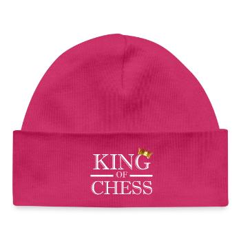 King of Chess Chess Player - Baby Organic Beanie - hot pink - Front