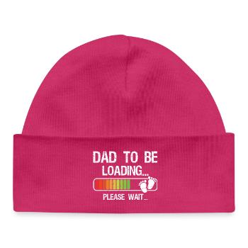 Expecting Dad Shirt Gift for Dad-To-Be Loading - Baby Organic Mütze - hot Pink - Vorne