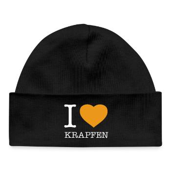 I love doughnuts - Baby Organic Beanie - black - Front