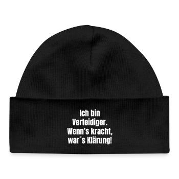 I'm Defense Attorney Clearing with Noise - Baby Organic Beanie - black - Front
