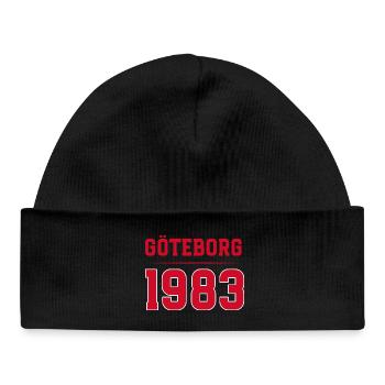 Göteborg 1983 Retro-Typografie - Baby Organic Mütze - Schwarz - Vorne