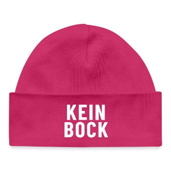 Not in the mood - Baby Organic Beanie - hot pink - Front