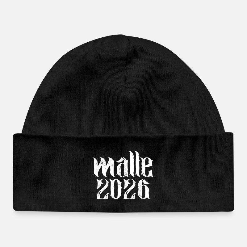 Malle 2026 - Bonnet bébé bio - noir