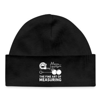 L’art de mesurer la pétanque de boule - Bonnet bébé bio - noir - Devant