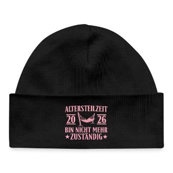Partial retirement 2026 colleague no longer responsible - Baby Organic Beanie - black - Front