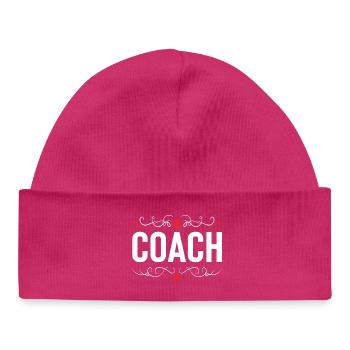 Entraîneur-entraîneur - Bonnet bébé bio - hot pink - Devant