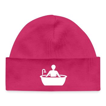 Baignoire - Bonnet bébé bio - hot pink - Devant