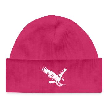 Flammender Adler - Baby Organic Mütze - hot Pink - Vorne