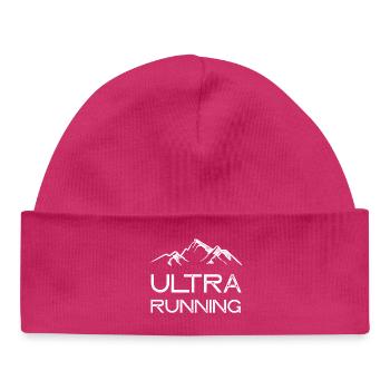 Ultra Running - Baby Organic Beanie - hot pink - Front