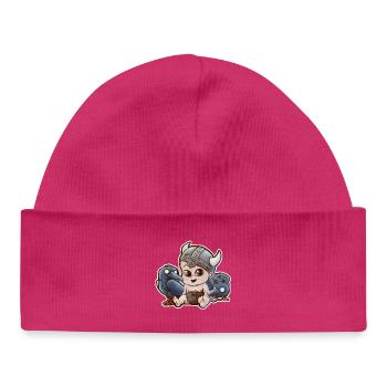 odin viking baby - Baby Organic Beanie - hot pink - Front